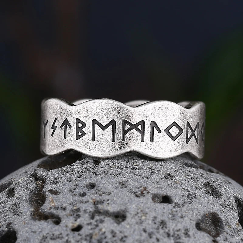 Viking Style Men's Ring Runes