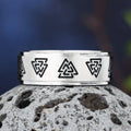 Viking Style Valknut Ring for Men