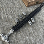 Mjolnir Bracelet - Thor Hammer Viking Black