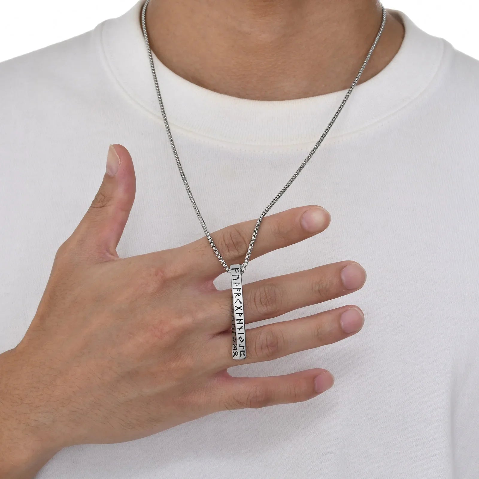 Runic Necklace Viking Pendant Medallion