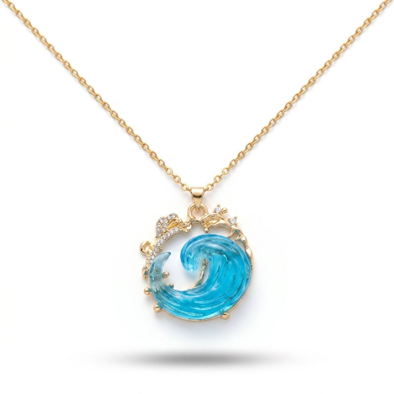 Necklace with “Ocean Promise” pendant