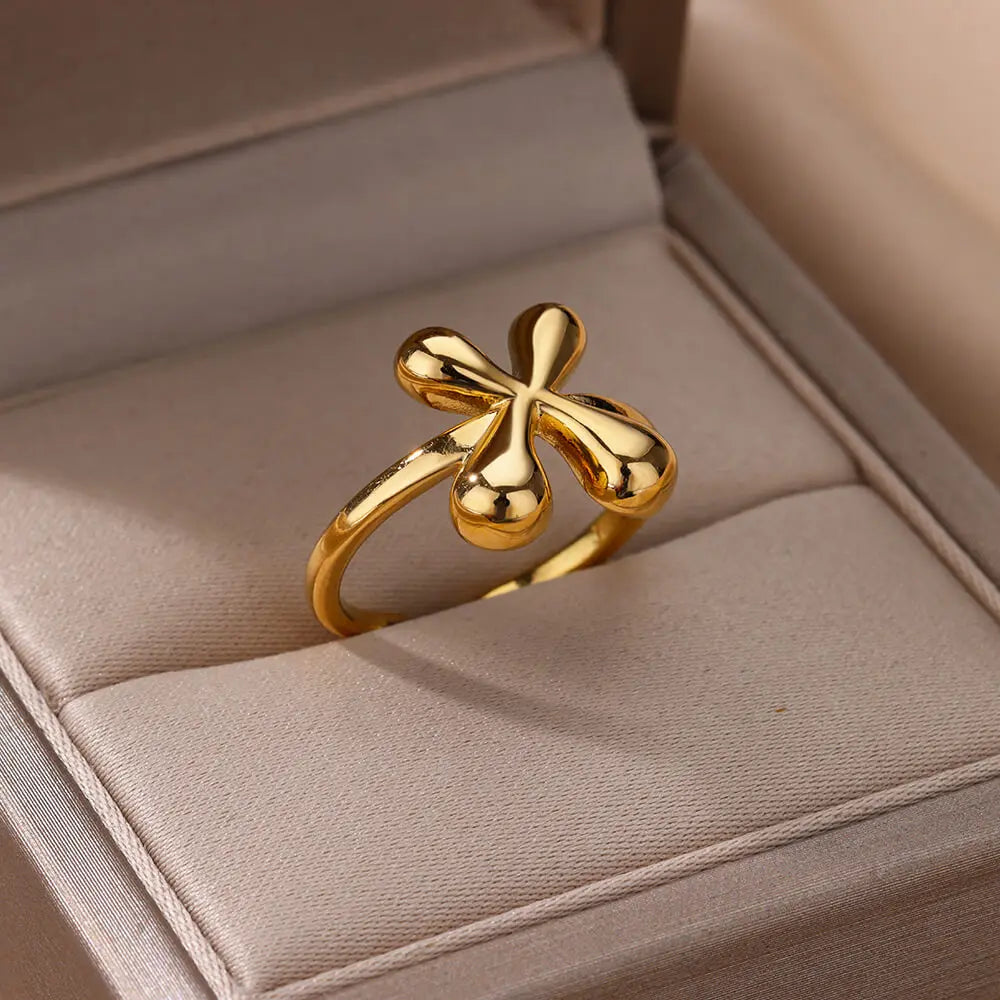 Custom adjustable ring with initial