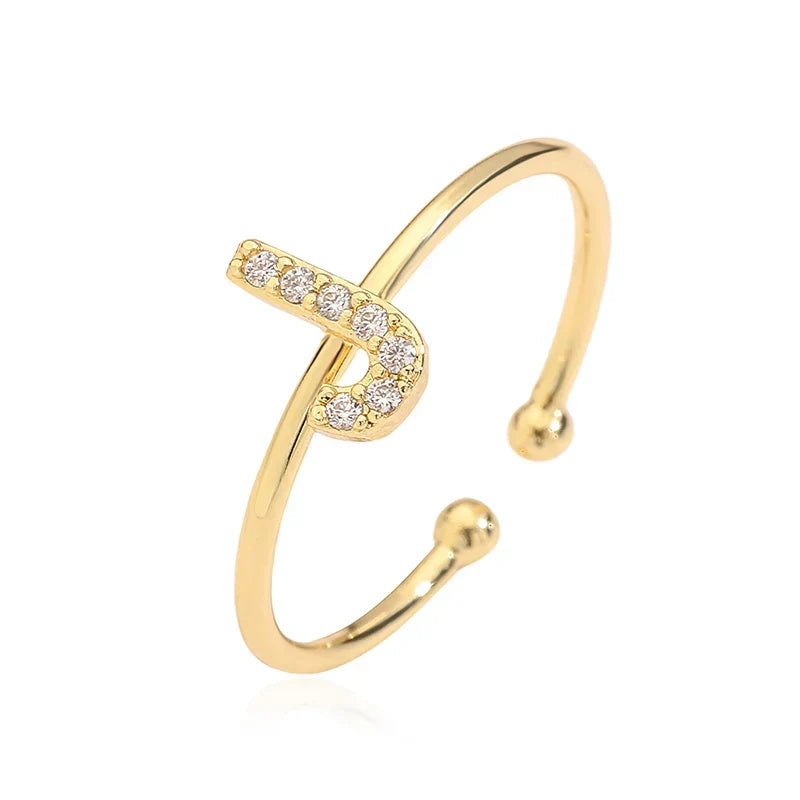 Adjustable initial letter ring