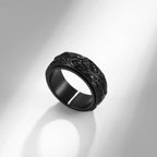 Anti-Stress Spinning Eye Ring Black