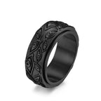 Anti-Stress Spinning Eye Ring Black