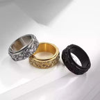 Anti-Stress Spinning Eye Ring Gold