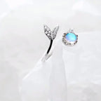 Silver Plated Ring Moonstone