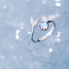 Silver Plated Ring Moonstone