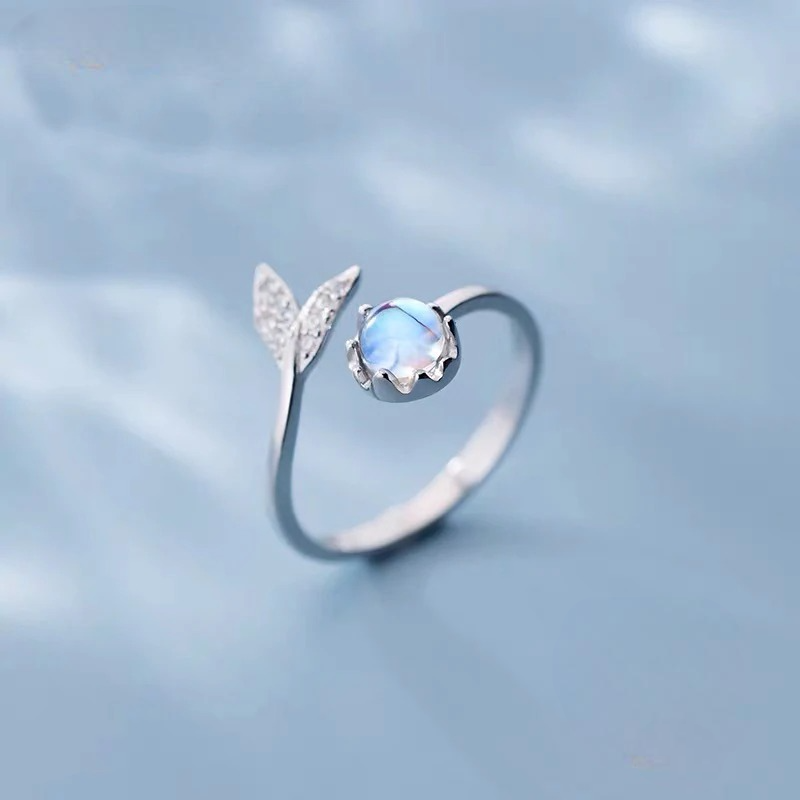 Silver Plated Ring Moonstone