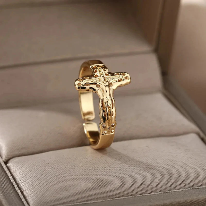 Christian Jesus Ring Band for Women