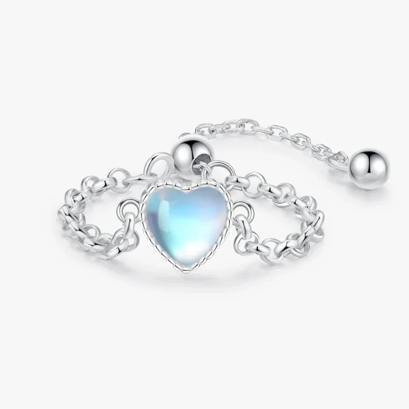 Ring Band for Women's Fertility Moonstone