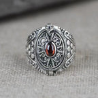Ethnic Style Ring Band with Opening