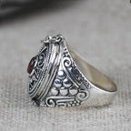 Ethnic Style Ring Band with Opening