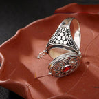 Ethnic Style Ring Band with Opening