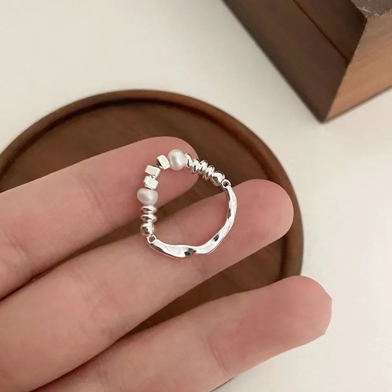 Elegant Pearl Ring Band