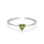 Colored Zircon Birthstone Ring Band
