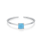 Colored Zircon Birthstone Ring Band