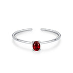 Colored Zircon Birthstone Ring Band