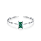 Colored Zircon Birthstone Ring Band