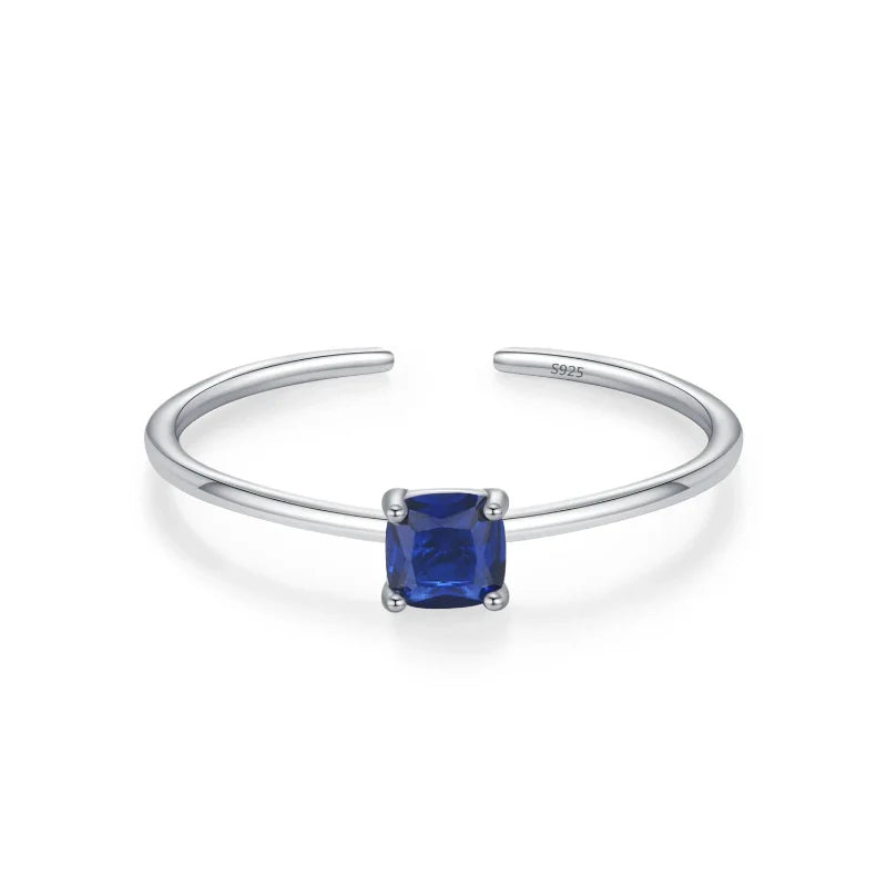 Colored Zircon Birthstone Ring Band