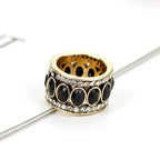 Ethnic Ring Band in Oriental Style black