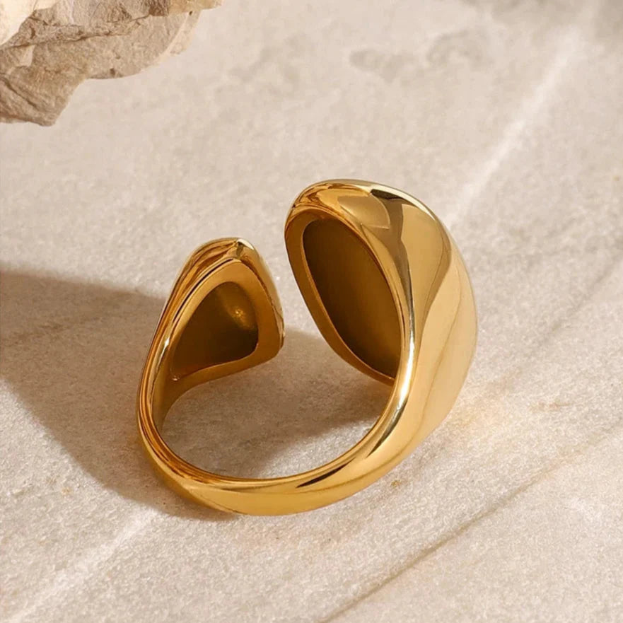 Double Water Drop Ring Band