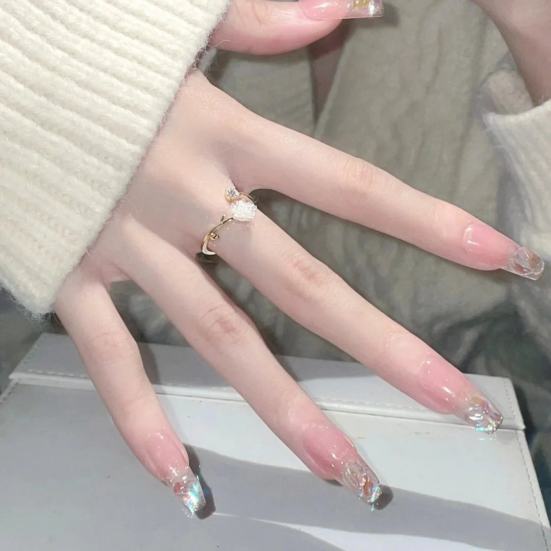 Tulip Flower Ring Band in Zircon
