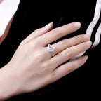 Crystal Flower Ring Band