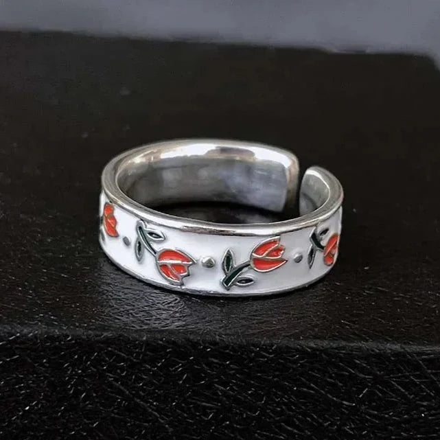 Tulip Flower Ring Band