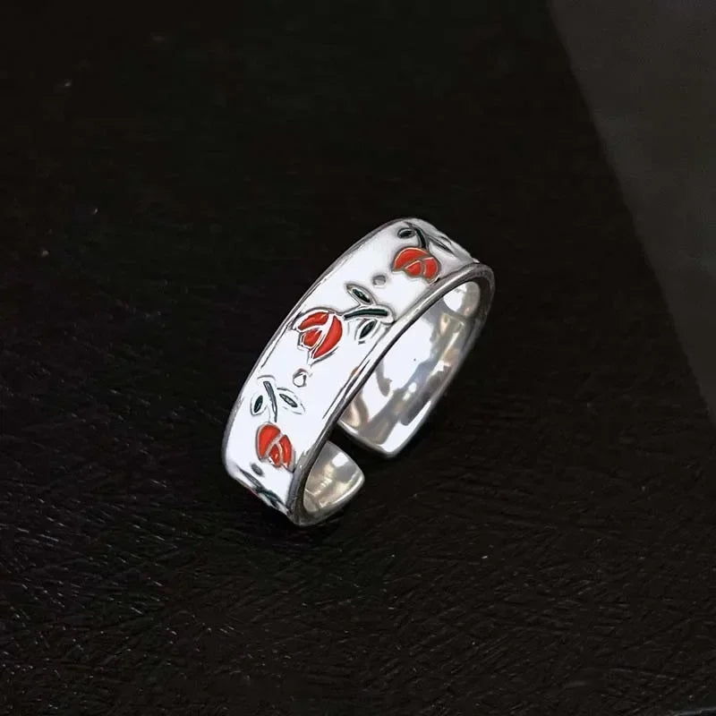 Tulip Flower Ring Band