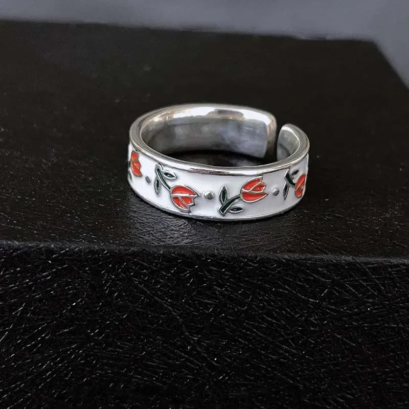 Tulip Flower Ring Band