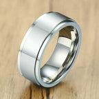 Men's Anti-Stress Spinning Ring silver