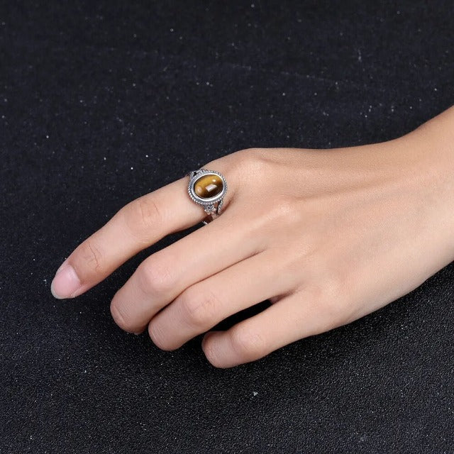 Tiger Eye Ring Band