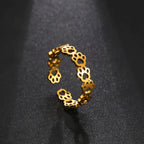 Gold Paw Ring Band