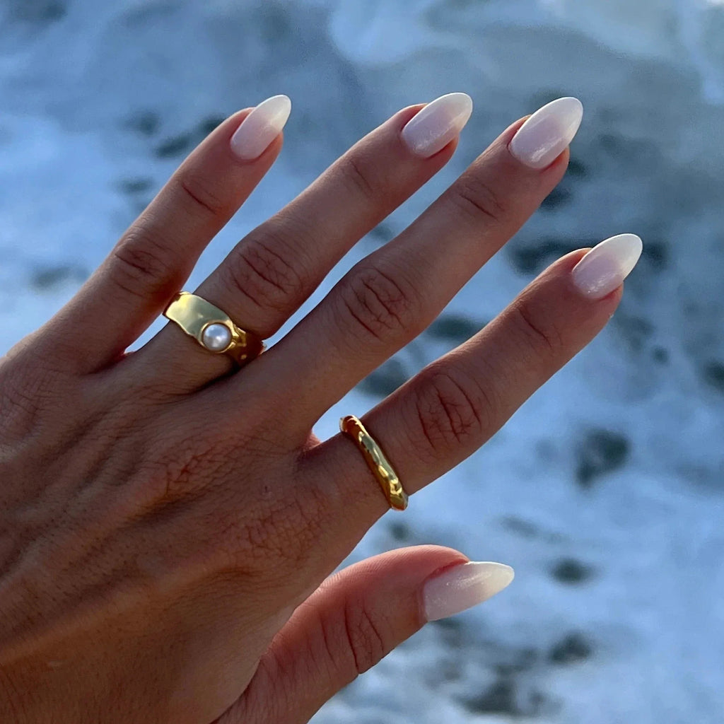 Ring Band for Women with Pearl
