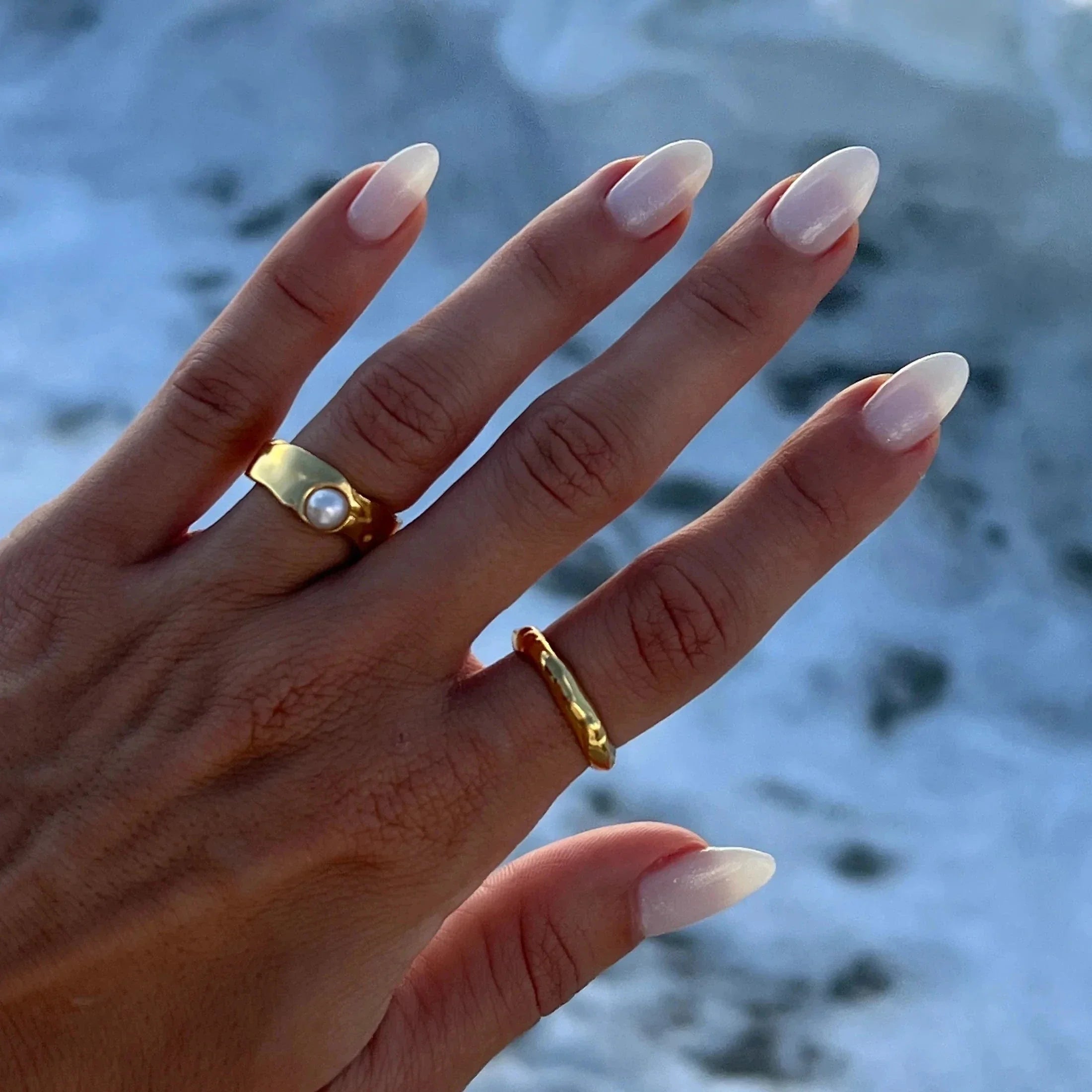 Ring Band for Women with Pearl