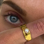 Ring Band for Women with Pearl