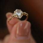 Ring Band for Women Moonstone