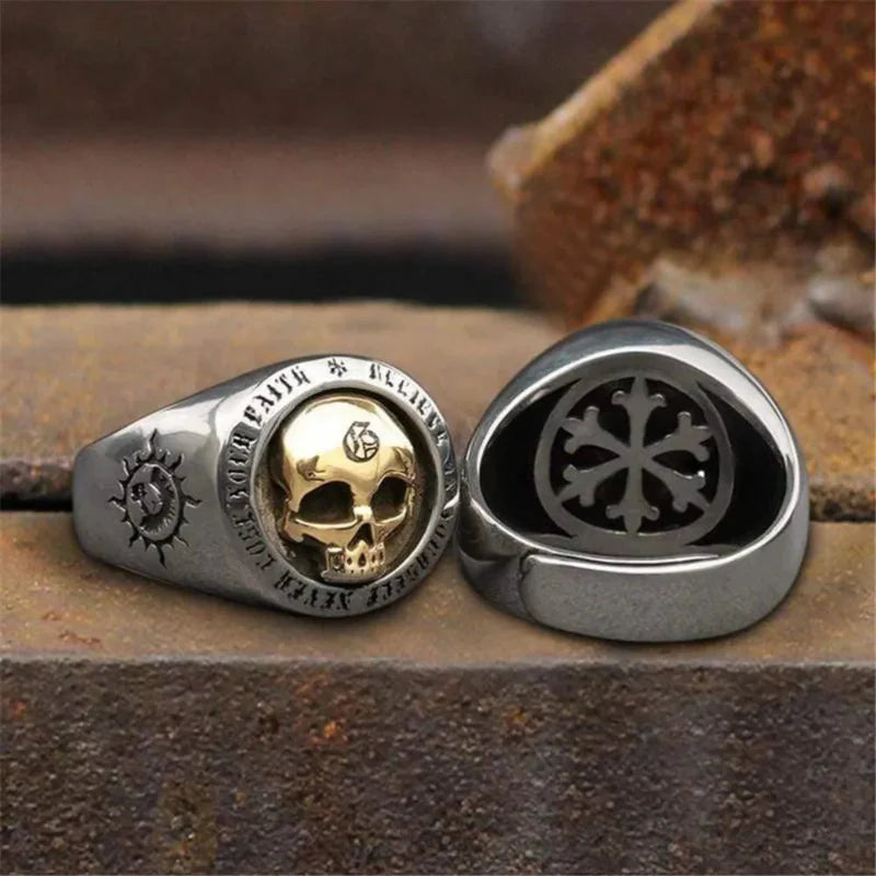 Men's Skull Ring Band