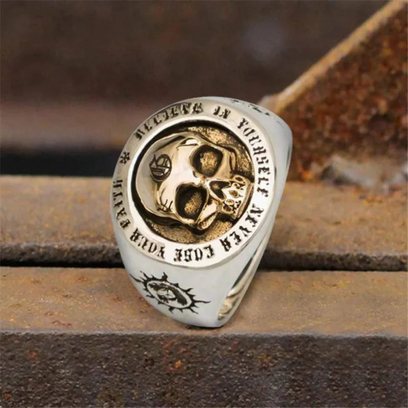 Men's Skull Ring Band