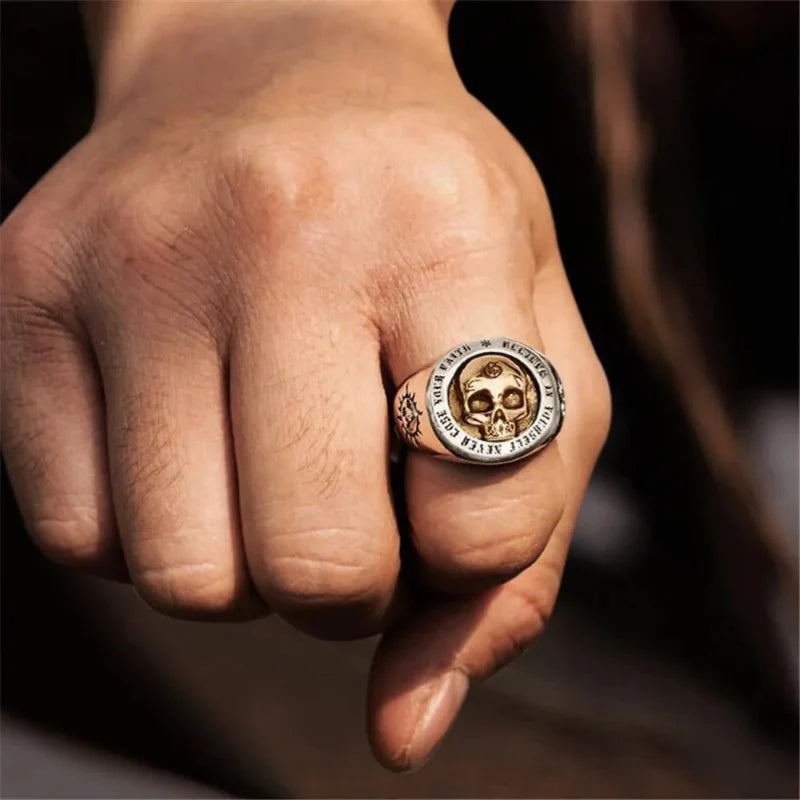 Men's Skull Ring Band