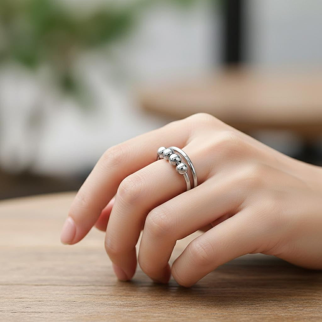Anti-Stress Ring Rotating Beads