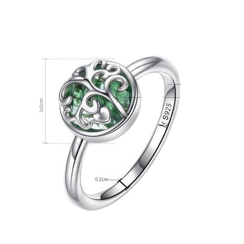 Tree of Life Ring in Silver