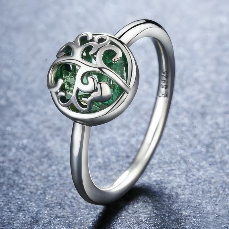 Tree of Life Ring in Silver