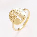 Tree of Life Ring Gold Color