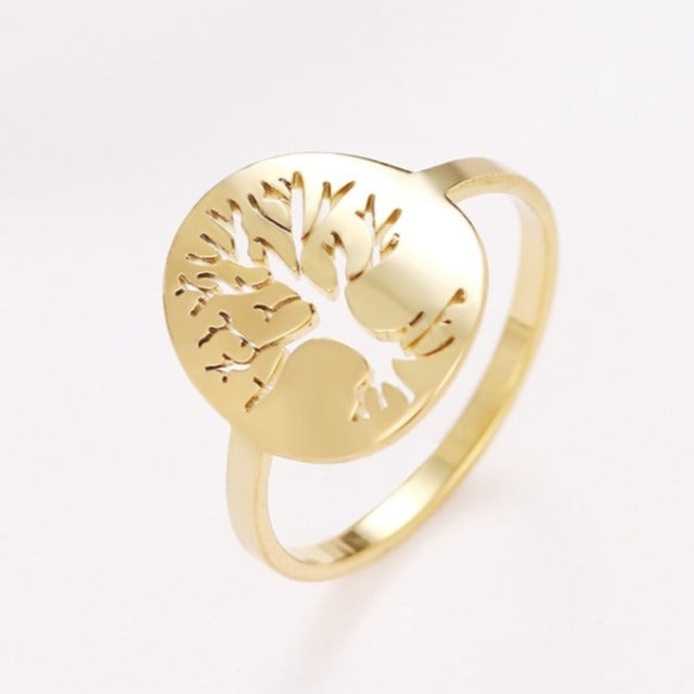 Tree of Life Ring Gold Color
