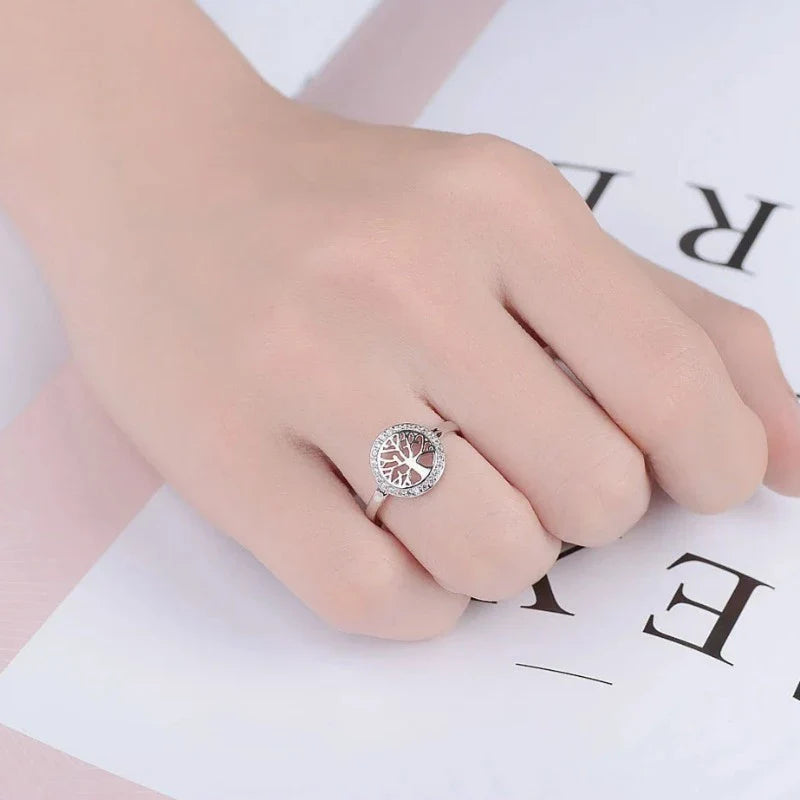 Tree of Life Ring for Women Silver Ring