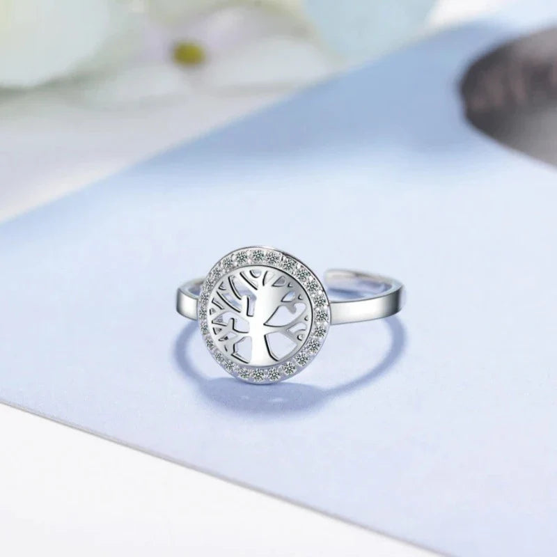 Tree of Life Ring for Women Silver Ring