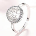 Tree of Life Ring for Women Silver Signet Ring