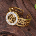 Tree of Life Ring for Women Gold Signet Ring